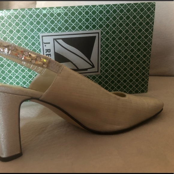 J Renee Gold/Ivory slingback - Picture 1 of 4